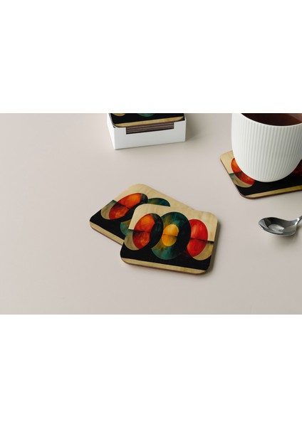 Dekoratif Bardak Altlığı Circle Design 45