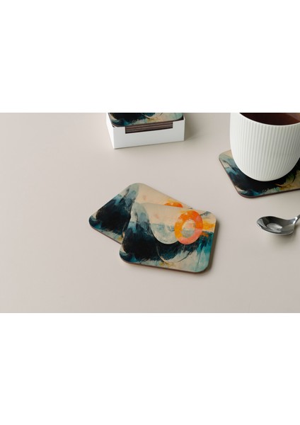 Dekoratif Bardak Altlığı Circle Design 129