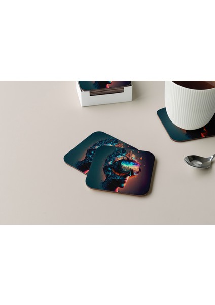 Dekoratif Bardak Altlığı Circle Design 212