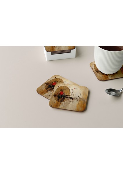 Dekoratif Bardak Altlığı Circle Design 234