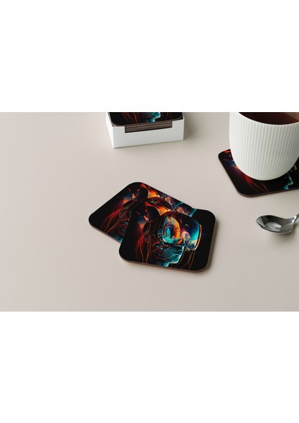 Dekoratif Bardak Altlığı Circle Design 429