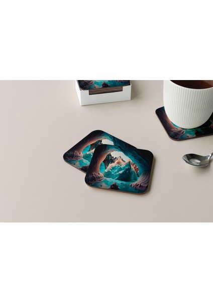 Dekoratif Bardak Altlığı Çiçekler 87