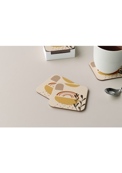 Dekoratif Bardak Altlığı Minimal Desen 39