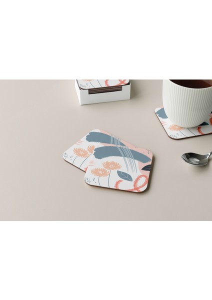 Dekoratif Bardak Altlığı Minimal Desen 71