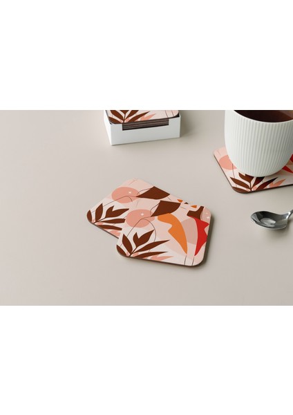 Dekoratif Bardak Altlığı Minimal Desen 74