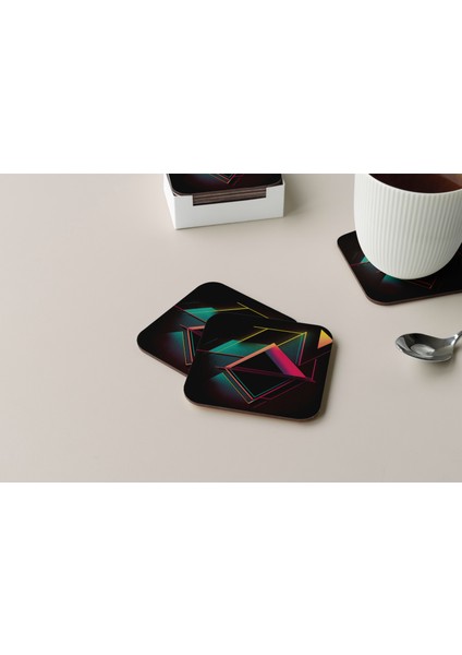 Dekoratif Bardak Altlığı Minimal Desen 110