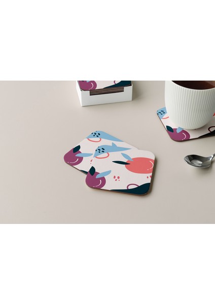 Dekoratif Bardak Altlığı Minimal Desen 194