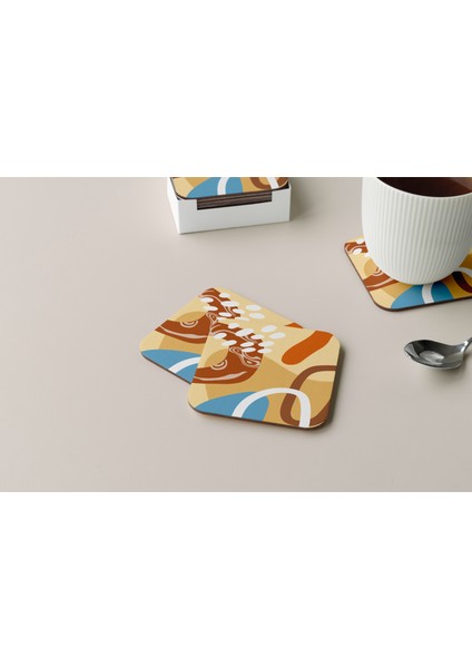 Dekoratif Bardak Altlığı Minimal Desen 228