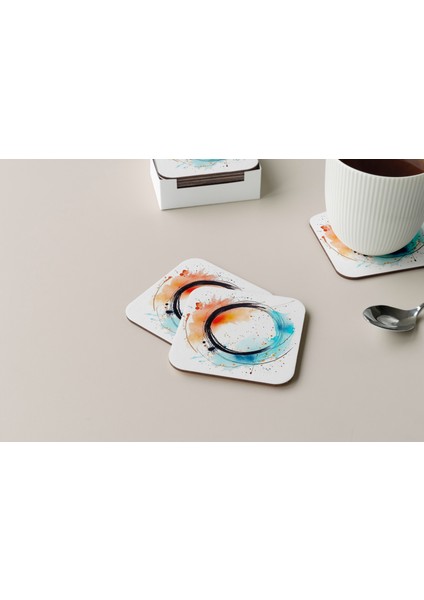 Dekoratif Bardak Altlığı Circle Design 221