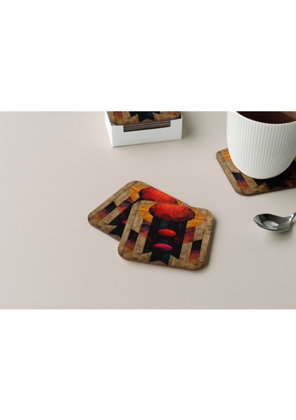 Dekoratif Bardak Altlığı Circle Design 347