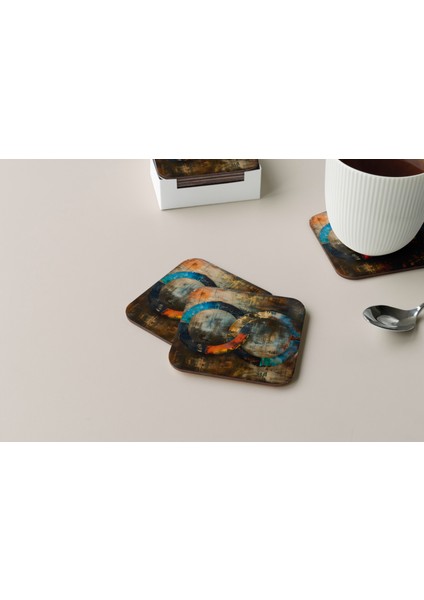 Dekoratif Bardak Altlığı Circle Design 263