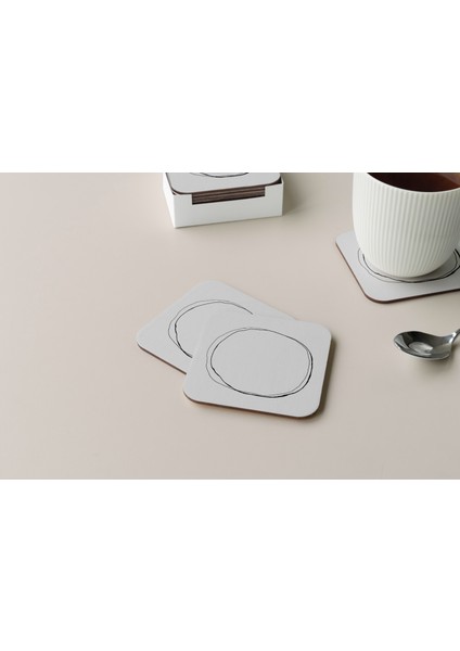 Dekoratif Bardak Altlığı Circle Design 311