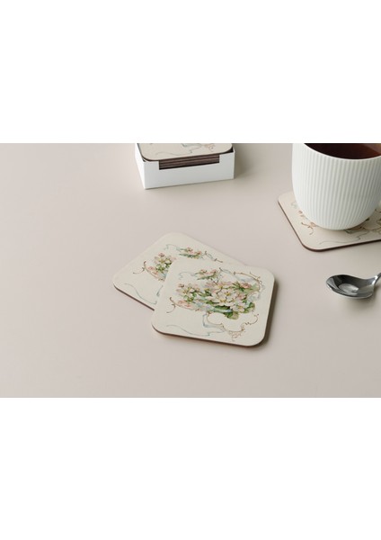 Dekoratif Bardak Altlığı Çiçekler 50