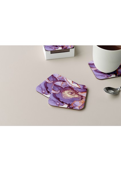 Dekoratif Bardak Altlığı Minimal Desen 19