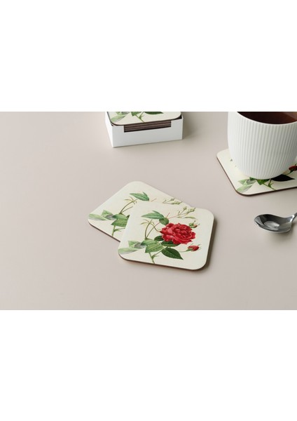 Dekoratif Bardak Altlığı Çiçekler 125