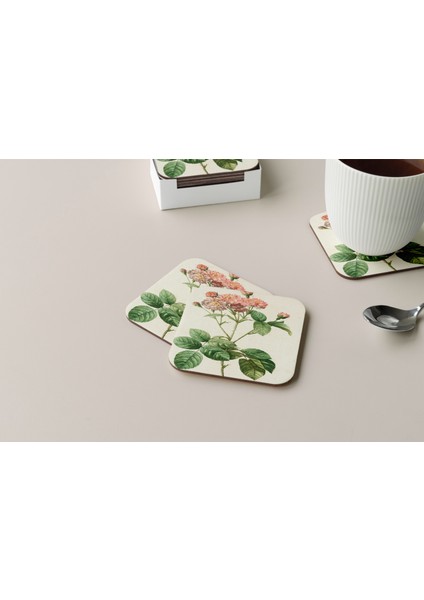 Dekoratif Bardak Altlığı Çiçekler 126