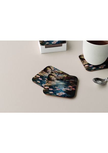 Dekoratif Bardak Altlığı Çiçekler 20