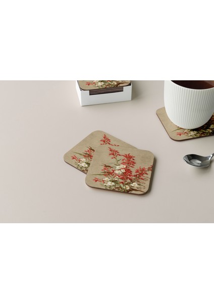 Dekoratif Bardak Altlığı Çiçekler 47