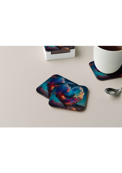 Dekoratif Bardak Altlığı Çiçekler 63