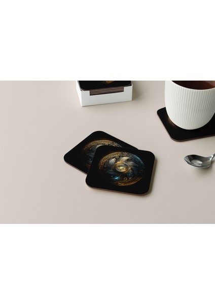 Dekoratif Bardak Altlığı Çiçekler 80