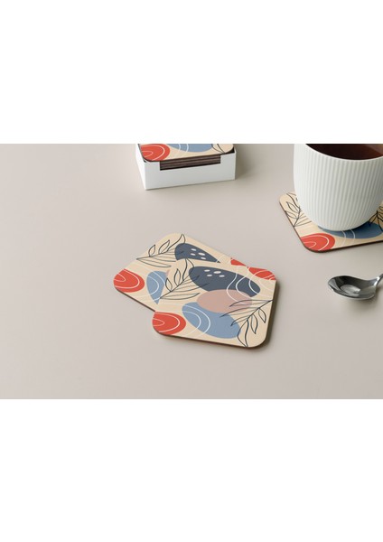 Dekoratif Bardak Altlığı Minimal Desen 47