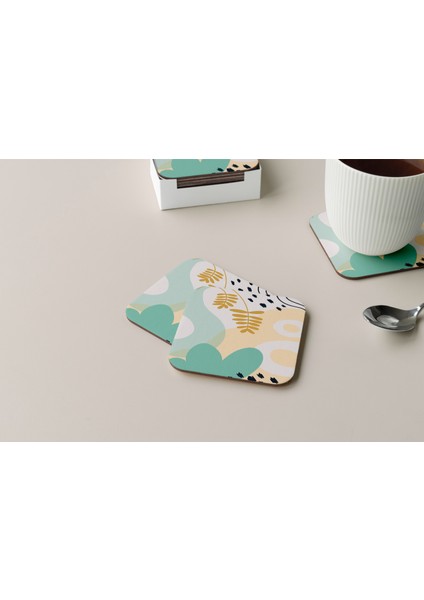 Dekoratif Bardak Altlığı Minimal Desen 57