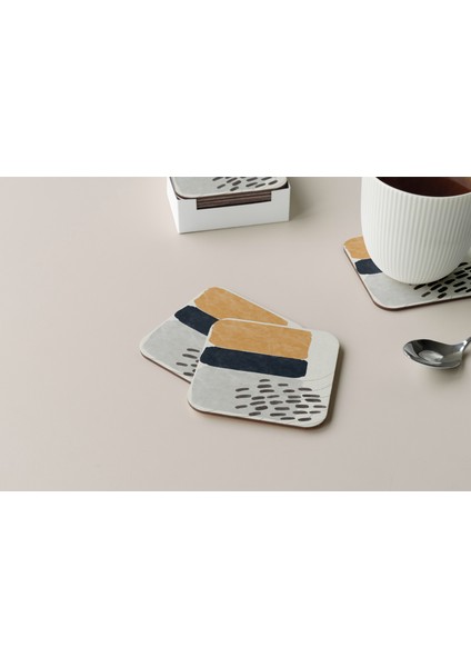 Dekoratif Bardak Altlığı Minimal Desen 247