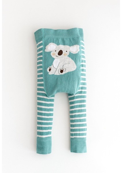 Mama Yoyo Nou Nou Koala Desenli Unisex Bebek Triko Tayt Pantolon