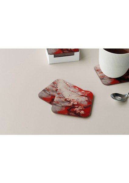 Dekoratif Bardak Altlığı Çiçekler 13