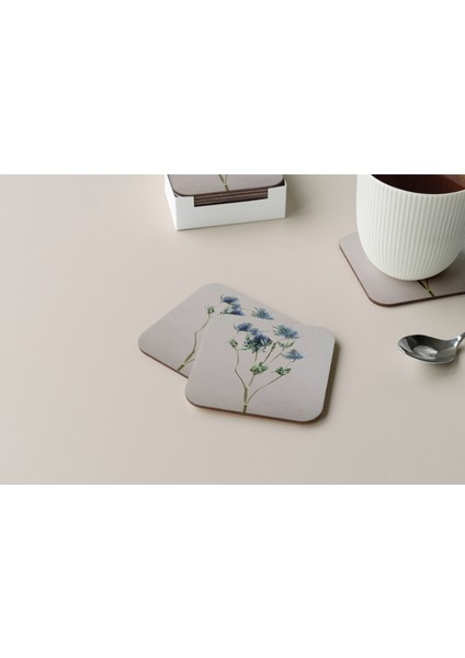 Dekoratif Bardak Altlığı Çiçekler 75