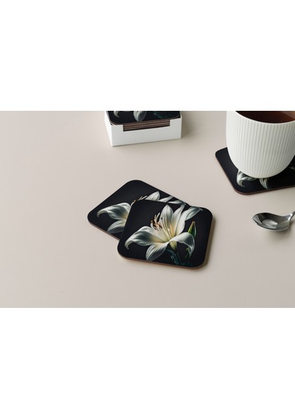 Dekoratif Bardak Altlığı Çiçekler 92