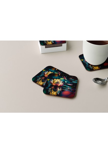 Dekoratif Bardak Altlığı Çiçekler 94