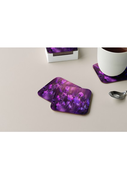 Dekoratif Bardak Altlığı Çiçekler 105