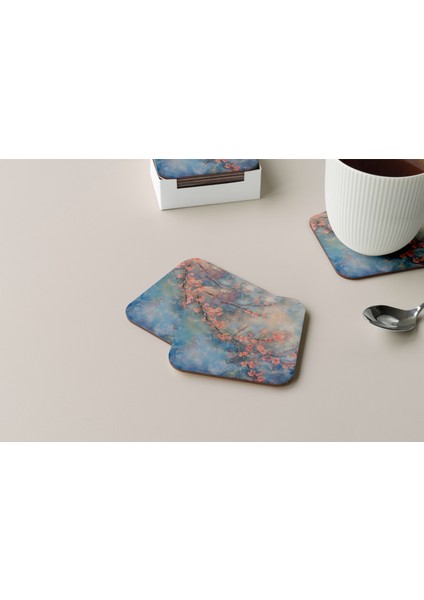 Dekoratif Bardak Altlığı Çiçekler 144