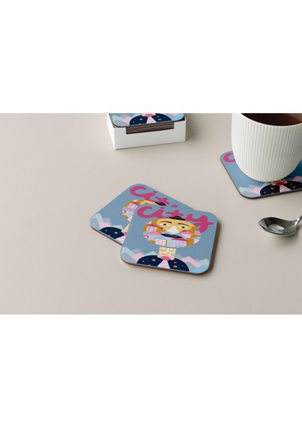 Dekoratif Bardak Altlığı Minimal Desen 25