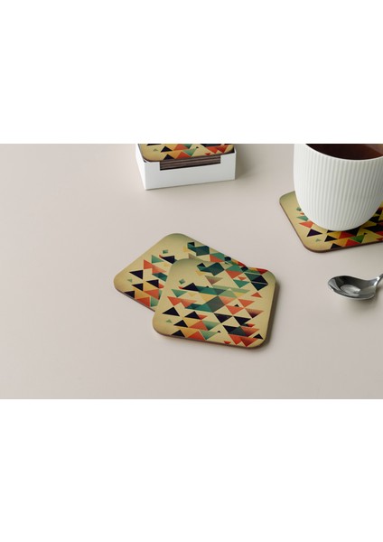 Dekoratif Bardak Altlığı Minimal Desen 117