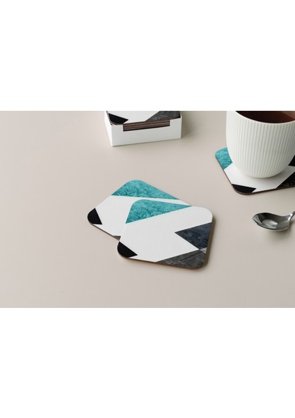 Dekoratif Bardak Altlığı Minimal Desen 139