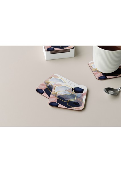 Dekoratif Bardak Altlığı Minimal Desen 169