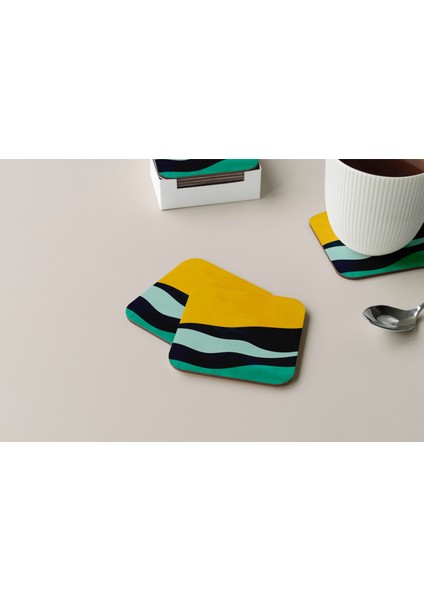 Dekoratif Bardak Altlığı Minimal Desen 188