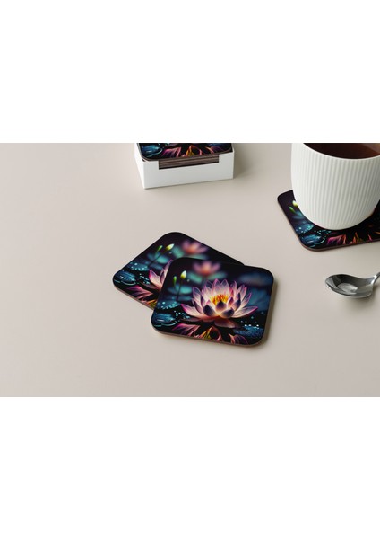 Dekoratif Bardak Altlığı Çiçekler 90