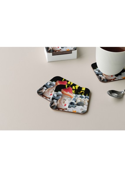 Dekoratif Bardak Altlığı Çiçekler 97