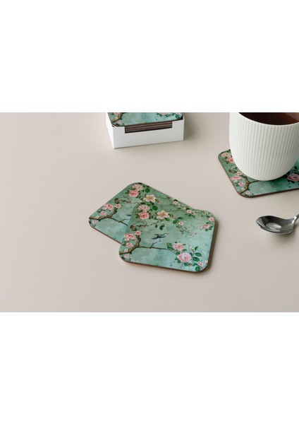 Dekoratif Bardak Altlığı Çiçekler 139