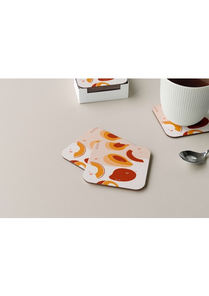 Dekoratif Bardak Altlığı Minimal Desen 53