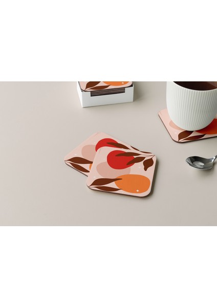 Dekoratif Bardak Altlığı Minimal Desen 73