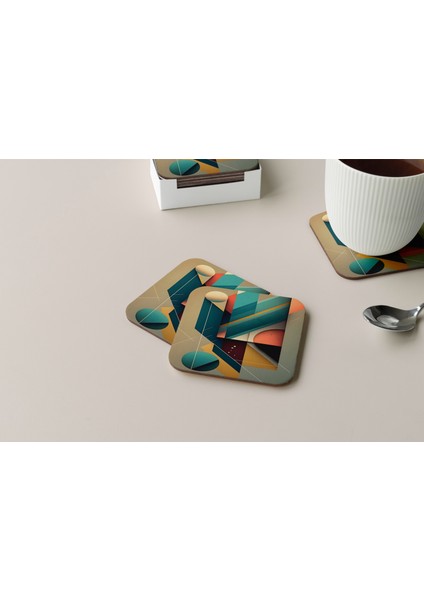 Dekoratif Bardak Altlığı Minimal Desen 99