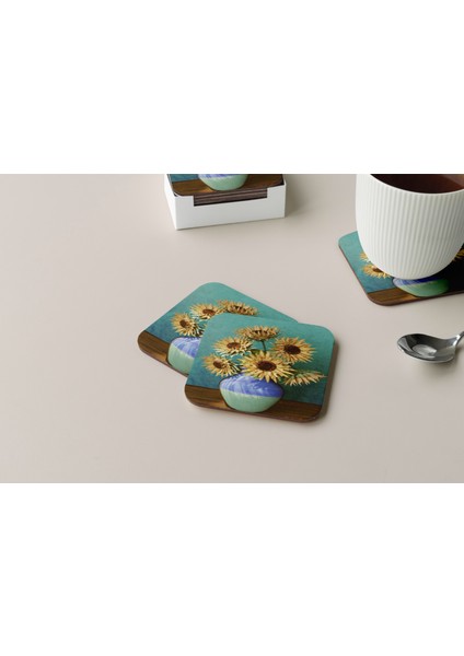 Dekoratif Bardak Altlığı Çiçekler 109