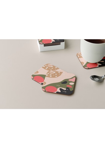 Dekoratif Bardak Altlığı Minimal Desen 31