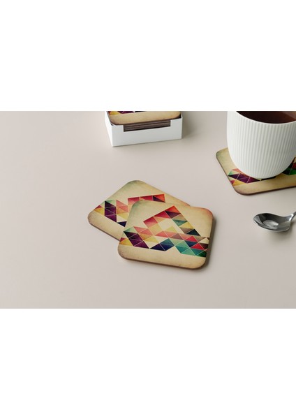 Dekoratif Bardak Altlığı Minimal Desen 129