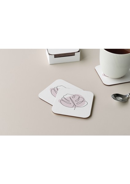 Dekoratif Bardak Altlığı Minimal Desen 164