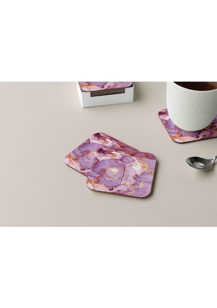 Dekoratif Bardak Altlığı Minimal Desen 20